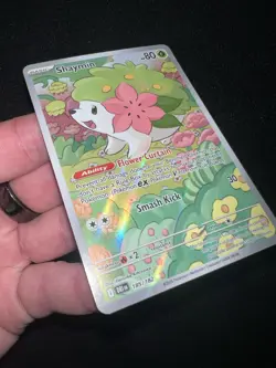 Pokemon Shaymin 185/182 Sv10 Destined Rivals Illustration Rare Holo Basic NM+ - Image 3