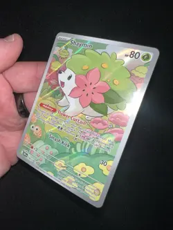 Pokemon Shaymin 185/182 Sv10 Destined Rivals Illustration Rare Holo Basic NM+ - Image 5
