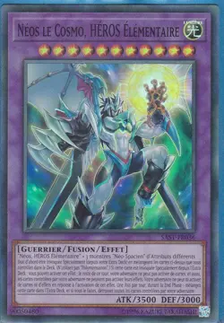 Yu-Gi-Oh! Neos le Cosmo Heros Elementaire SAST-FR036 1ere Ed Super R. COMME NEUF - Image 1