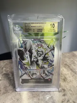 Bandai One Piece EX Gear 5 Leader Monkey D. Luffy Alt Art BGS 10 ST21-001 - Image 1