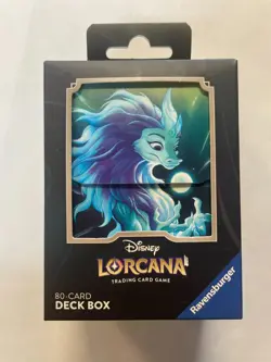 Disney Lorcana Sisu Divine Water Dragon Deck Box Ravensburger - Image 1