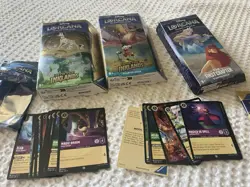 3 Lot Disney Lorcana Starter Deck First Chapter Into The Inklands Sealed + Loose - Image 5