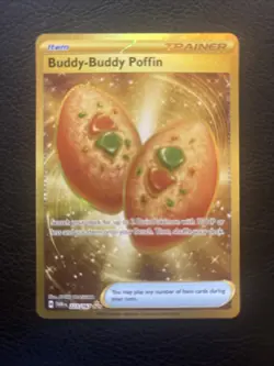 Pokemon TCG Buddy Buddy Poffin 223/167 Twilight Masquerade Hyper Rare - Image 1