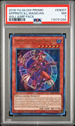 PSA 7 Apprentice Illusion Magician JMPS-EN007 Jump Magazine 2018 Yugioh Promo - Image 1