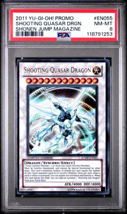 PSA 8 Shooting Quasar Dragon JUMP-EN055 Shonen Jump Magazine 2011 Yugioh Promo - Image 1