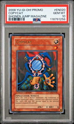 PSA 10 Copycat JUMP-EN020 Shonen Jump Magazine 2008 Yugioh Promo Ultra Rare - Image 1