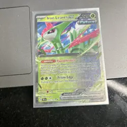 Pokemon TCG Iron Leaves ex 025/162 Temporal Forces Double Rare Holo Card - Image 1
