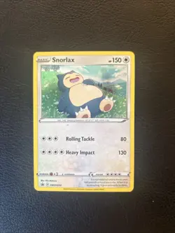 Snorlax Black Star Promo SWSH032 Holo Pokemon Card Sword & Shield, NM - Image 1