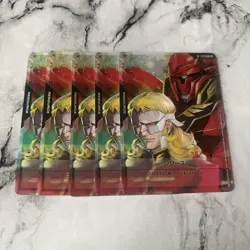 Gundam Card Resource Full Frontal Sinanju RP-006 Japanese Trading Cards Set of 5 - Image 1