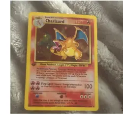 Pokemon Charizard 4/102 Base Set Holo Rare 120 HP English Mitsuhiro Arita - Image 1