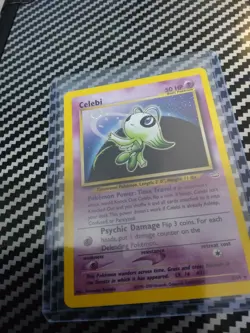 NM Celebi 03/64 Neo Revelation Holo Swirl WotC Pokemon Original - Image 3