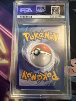 2004 POKEMON EX TEAM ROCKET RETURNS ROCKET'S MEOWTH #46 REVERSE HOLO STAMP PSA 8 - Image 2