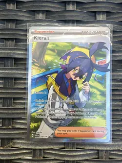 Pokemon TCG Kieran-Twilight Masquerade Holo Ultra Rare Card 206/167 NM Condition - Image 1