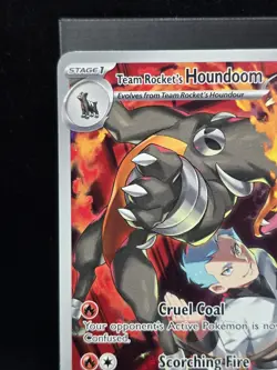 Pokemon Team Rocket's Houndoom 191/182 Illustration Rare Destined Rivals Holo NM - Image 5