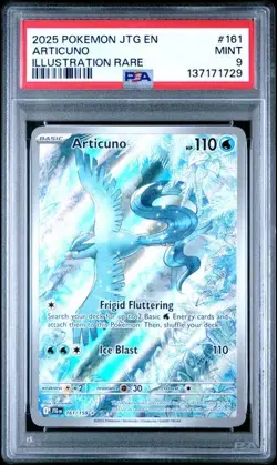 Articuno Pokemon TCG Illustration Rare 161/159 Pokemon Journey Together - PSA 9 - Image 1