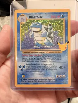 Mint Pokemon TCG Blastoise Celebrations: Classic Collection 2/102 Holo Holo Rare - Image 1