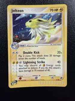 Pokemon TCG Jolteon 6/100 Holo EX Sandstorm Holo Rare NM With Swirl🌀 - Image 1