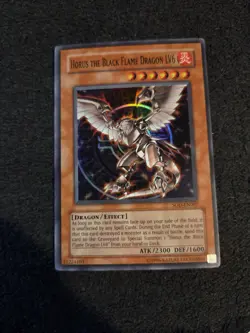 1x Yu-Gi-Oh! Horus The Black Flame Dragon LV6 - SOD-EN007 - Super Rare - Image 1