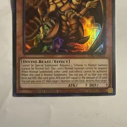 Yugioh The Winged Dragon of Ra LDK2-ENS03 Ultra Rare Limited Near Mint - Image 3