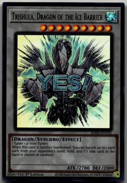 Trishula, Dragon of the Ice Barrier Ultra Rare Rarity Collection 5 RA05-EN101 LP - Image 1