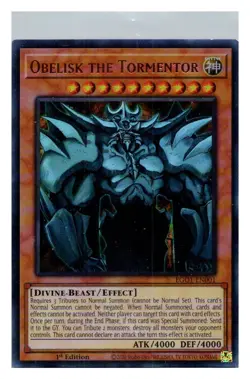 Obelisk the Tormentor Ultra Rare Egyptian God Deck: Obelisk the Tormentor EGO1-E - Image 1