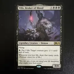 Vilis, Broker of BLood. rare. Core Set 2020. M20. Magic the Gathering Card. - Image 1