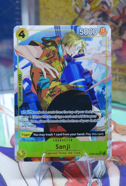 One Piece TCG Sanji ST29-004 (ALT ART) SR Egghead Starter Deck English - Image 1