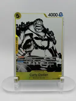 One Piece Curly Dadan ST13-006 Alternate Art - Three Brothers Deck NM ENGLISH - Image 1