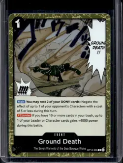 2026 One Piece Azure Sea's Seven Ground Death Rare #OP14-096 - Image 1