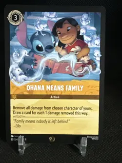 Ohana Means Family 32/204 Legendary Winterspell Disney Lorcana TCG - Image 1