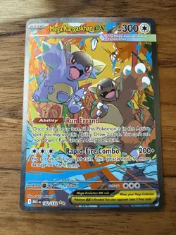 Mega Kangaskhan ex 182/132 Secret Rare Full Art Pokemon Card Mega Evolution NM - Image 1