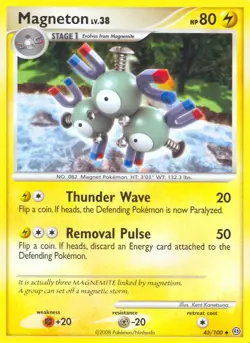 Magneton 43/100 Stormfront Pokemon Card LP - Image 1
