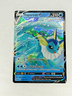 Pokemon TCG NM Vaporeon V SWSH150 SWSH: Sword & Shield Promo Cards Holo 2021 - Image 1