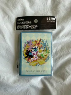 Pokemon Center Japan Terastal Festival Eeveelution Eevees 64 Card Sleeves - Image 1