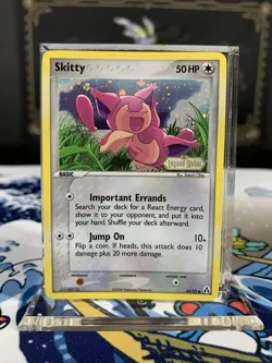 Pokemon Card Ex Legend Maker Skitty 64/92 2006 Reverse Stamped Holo - Image 1