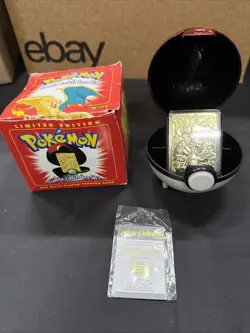 Pokemon Charizard 23K Gold-Plated Card Burger King 1999 -H3 /557 - Image 1