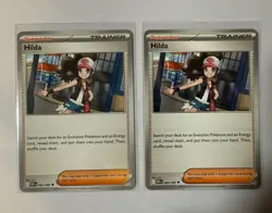 Pokemon Hilda Trainer Card SET OF 2 White Flare 84/86 - Image 1