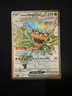 Teal Mask Ogerpon ex SVP166 Sv: Scarlet & Violet Black Star Promo Card Full Art - Image 1