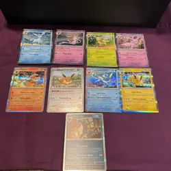 Prismatic Evolutions Complete 9 Card Eeveelution Holo Set Pokemon TCG - Image 1