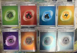 Complete Set of 8 Cosmos Holo Energy Cards Pokemon Scarlet & Violet 151 NM - Image 1