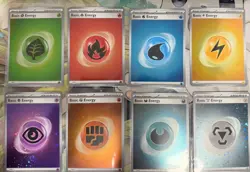 Complete Set of 8 Cosmos Holo Energy Cards Pokemon Scarlet & Violet 151 NM - Image 2