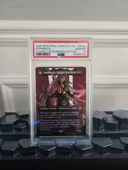 Sephiroth Fabled Soldier 0382 Borderless Foil PSA 10 Gem Mint - Image 1