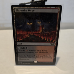 Blazemire Verge - Duskmourn: House of Horror - Rare Colorless Land - MTG - Image 1