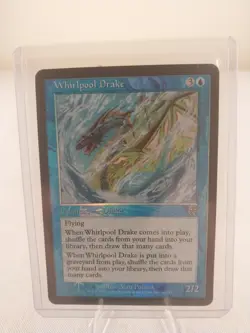 Vintage MTG Magic the Gathering Whirlpool Drake (foil) Apocalypse (#34) LP - Image 1