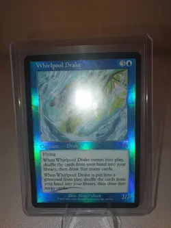 Vintage MTG Magic the Gathering Whirlpool Drake (foil) Apocalypse (#34) LP - Image 2