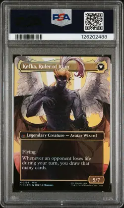 PSA 10 Kefka, Court Mage/Ruler of Ruin (0398) (Borderless) Final Fantasy Foil - Image 3