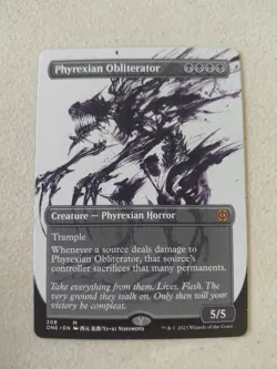 MTG Phyrexian Obliterator Creature Mythic Black Phyrexia All Will Be One 308 #28 - Image 1