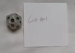 Magic the Gathering MTG Final Fantasy d20 Spindown Moogle Die White - Image 1