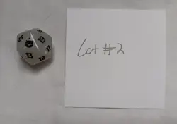 Magic the Gathering MTG Final Fantasy d20 Spindown Moogle Die White - Image 3