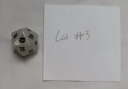 Magic the Gathering MTG Final Fantasy d20 Spindown Moogle Die White - Image 5
